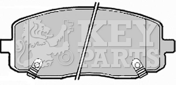 Key parts KBP1910 Brake Pad Set, disc brake KBP1910