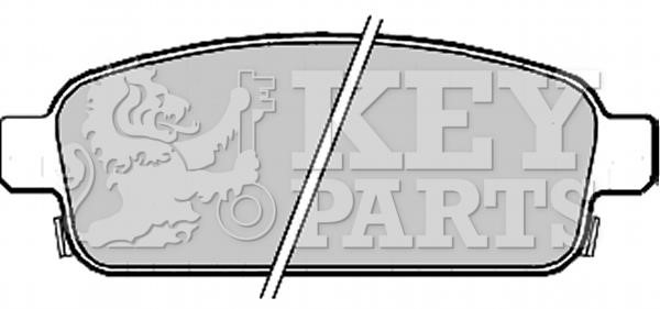 Key parts KBP2214 Brake Pad Set, disc brake KBP2214
