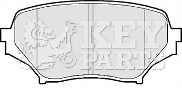 Key parts KBP2075 Brake Pad Set, disc brake KBP2075