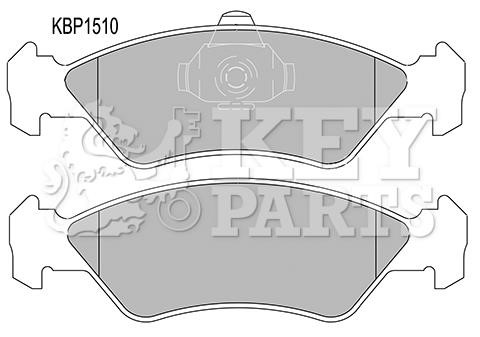 Key parts KBP1510 Brake Pad Set, disc brake KBP1510