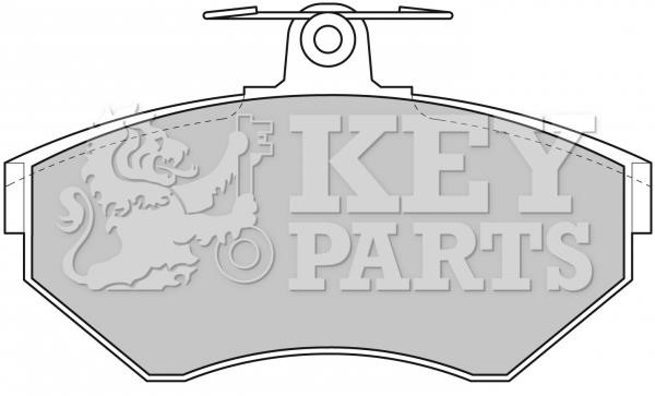 Key parts KBP1620 Brake Pad Set, disc brake KBP1620