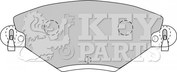 Key parts KBP1722 Brake Pad Set, disc brake KBP1722