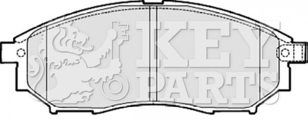 Key parts KBP2060 Brake Pad Set, disc brake KBP2060