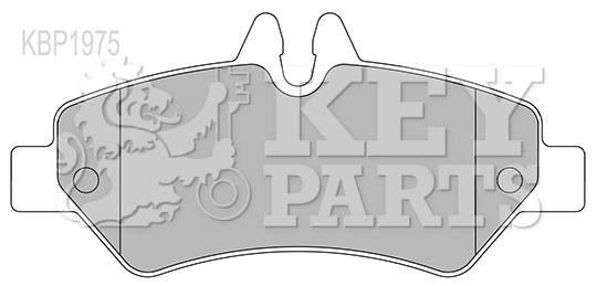Key parts KBP1975 Brake Pad Set, disc brake KBP1975