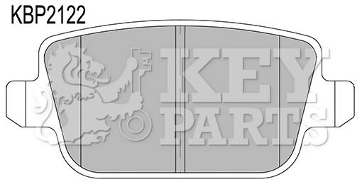 Key parts KBP2122 Brake Pad Set, disc brake KBP2122