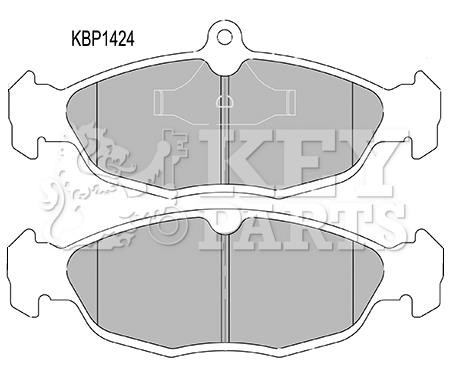 Key parts KBP1424 Brake Pad Set, disc brake KBP1424