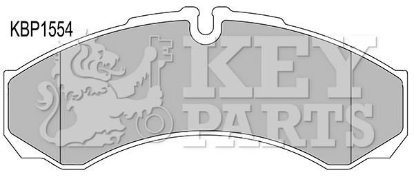 Key parts KBP1554 Brake Pad Set, disc brake KBP1554
