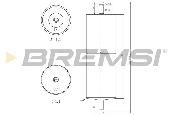 Bremsi FE1520 Fuel filter FE1520
