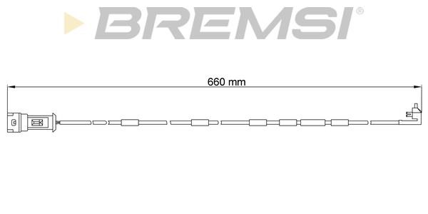 Bremsi WI0518 Warning contact, brake pad wear WI0518