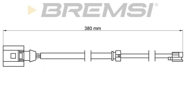 Bremsi WI0712 Warning contact, brake pad wear WI0712