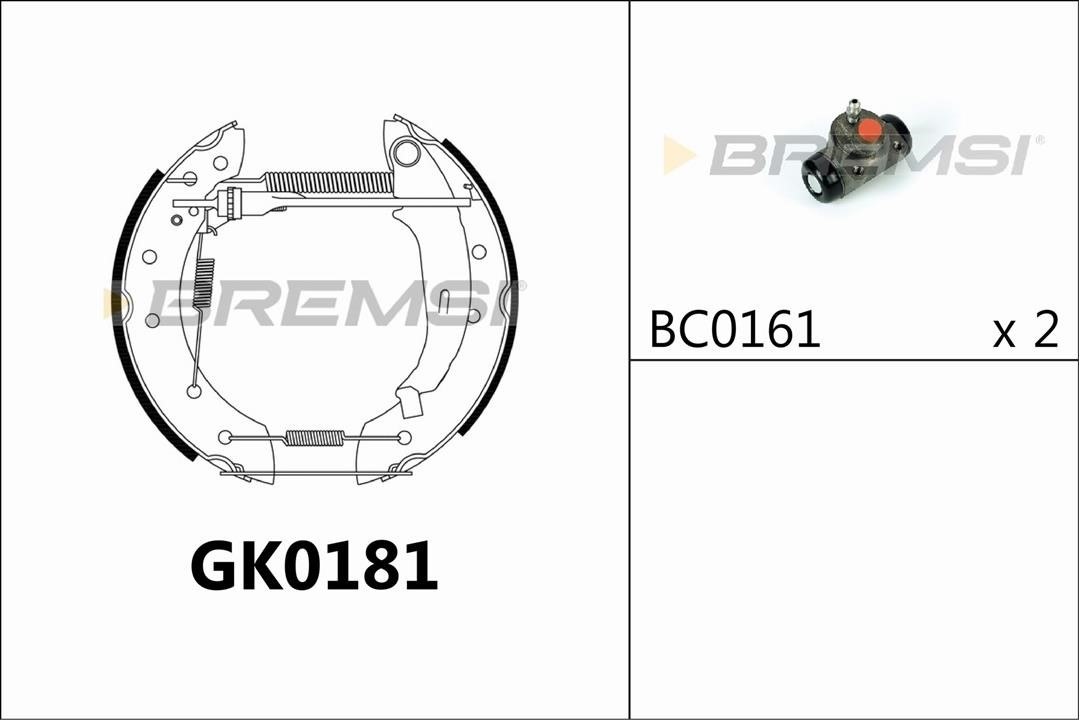 Bremsi GK0181 Brake shoe set GK0181