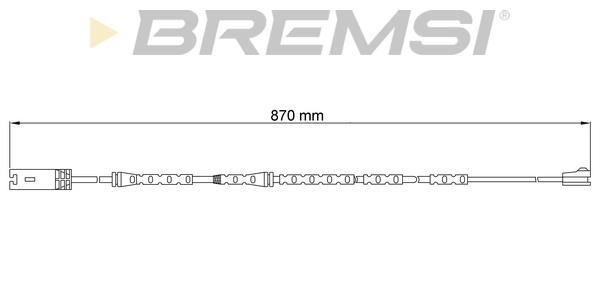 Bremsi WI0774 Warning contact, brake pad wear WI0774