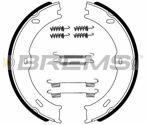 Bremsi GF0315-1 Parking brake shoes GF03151