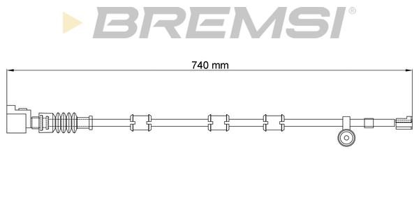 Bremsi WI0779 Warning contact, brake pad wear WI0779