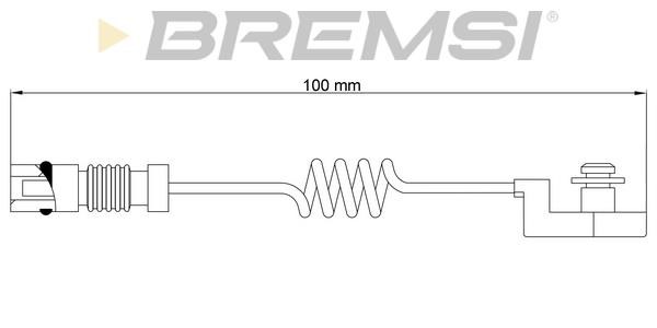 Bremsi WI0580 Warning contact, brake pad wear WI0580