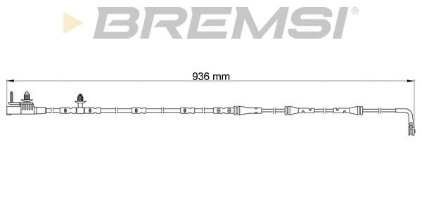 Bremsi WI0918 Warning contact, brake pad wear WI0918