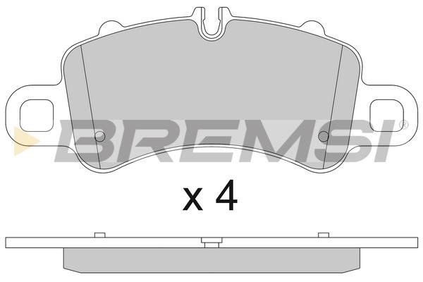 Bremsi BP3820 Brake Pad Set, disc brake BP3820