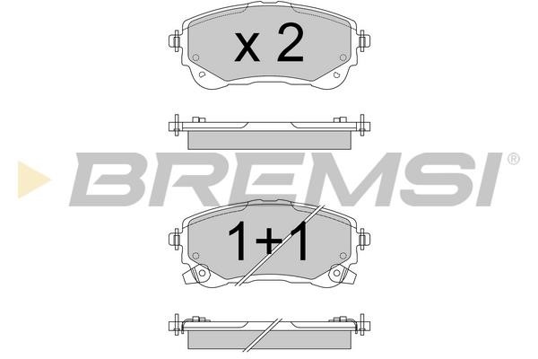 Bremsi BP3788 Brake Pad Set, disc brake BP3788