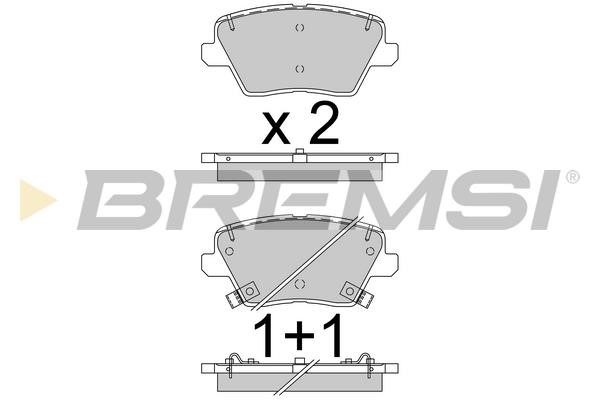 Bremsi BP3799 Brake Pad Set, disc brake BP3799
