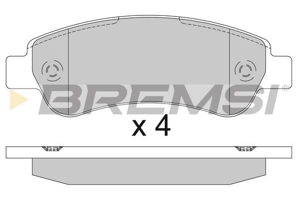 Bremsi BP3286TR Brake Pad Set, disc brake BP3286TR