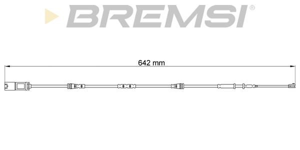 Bremsi WI0905 Warning contact, brake pad wear WI0905