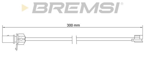 Bremsi WI0944 Warning contact, brake pad wear WI0944