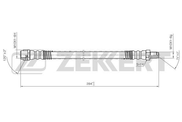 Zekkert BS-9454 Brake Hose BS9454