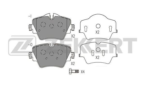 Zekkert BS-1574 Front disc brake pads, set BS1574