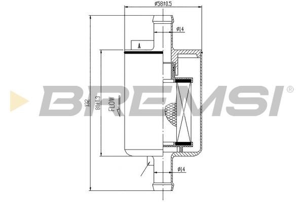 Bremsi FE0149 Fuel filter FE0149