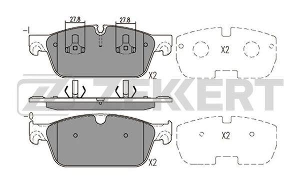 Zekkert BS-2467 Front disc brake pads, set BS2467