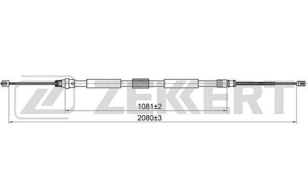 Zekkert BZ-1062 Cable, parking brake BZ1062