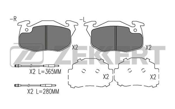 Zekkert BS-1567 Front disc brake pads, set BS1567