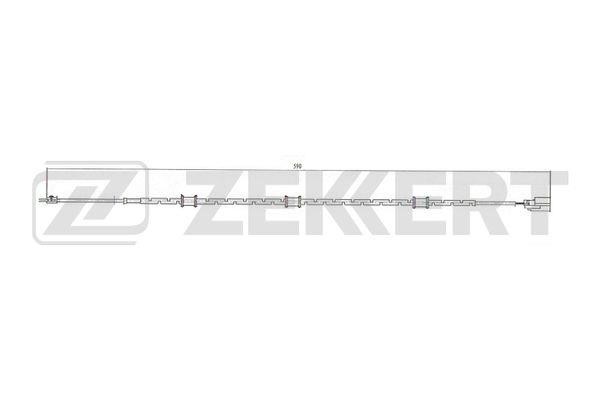 Zekkert BS-8111 Warning contact, brake pad wear BS8111
