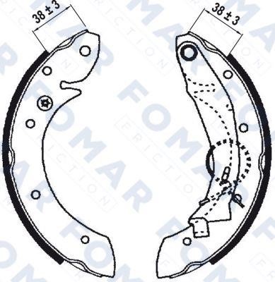 Fomar friction FO 0641 Brake shoe set FO0641