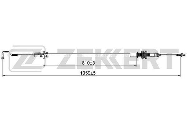 Zekkert BZ-1084 Accelerator Cable BZ1084