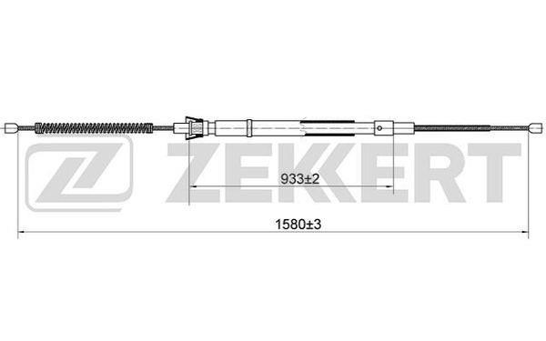 Zekkert BZ-1066 Cable, parking brake BZ1066