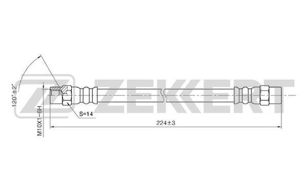 Zekkert BS-9003 Brake Hose BS9003