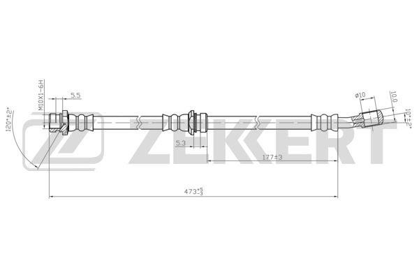 Zekkert BS-9445 Brake Hose BS9445