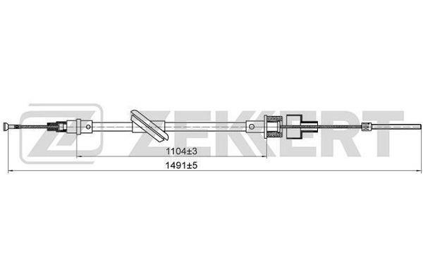 Zekkert BZ-1092 Clutch Cable BZ1092