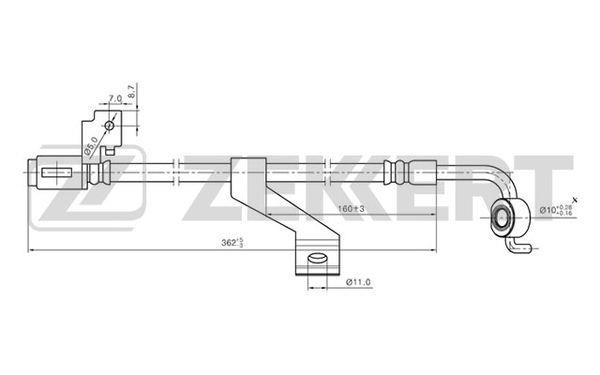 Zekkert BS-9162 Brake Hose BS9162