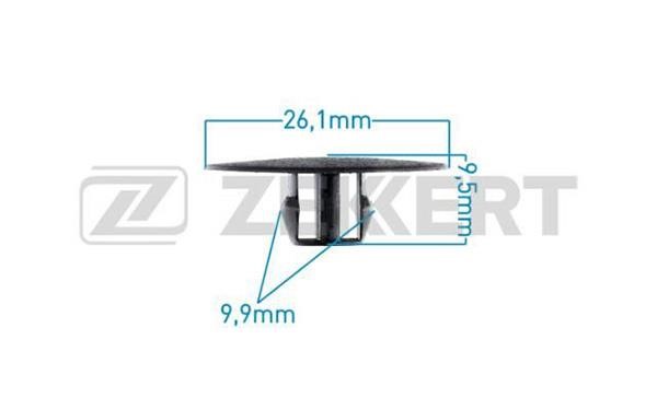 Zekkert BE-2496 Clip, trim/protective strip BE2496