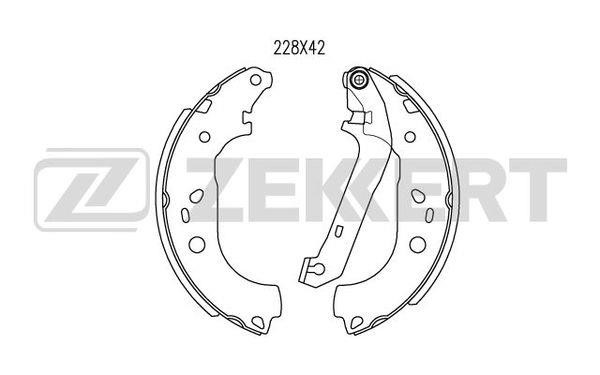 Zekkert BK-4469 Brake shoe set BK4469