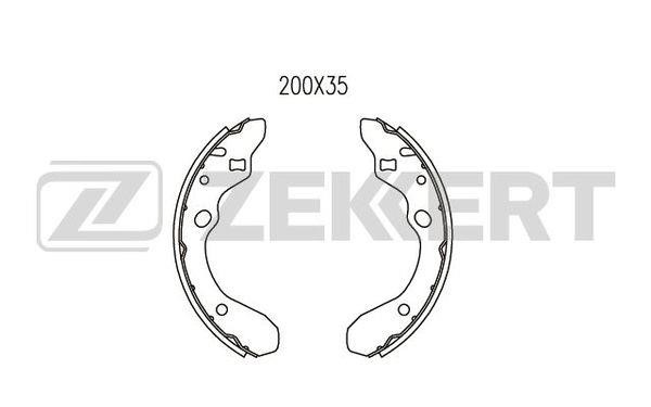 Zekkert BK-4465 Brake shoe set BK4465