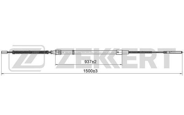 Zekkert BZ-1176 Cable, parking brake BZ1176