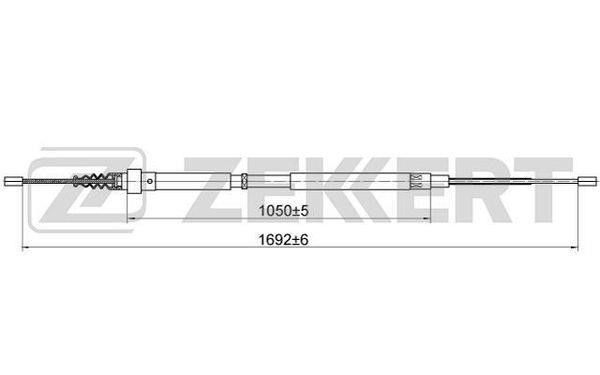 Zekkert BZ-1137 Cable, parking brake BZ1137