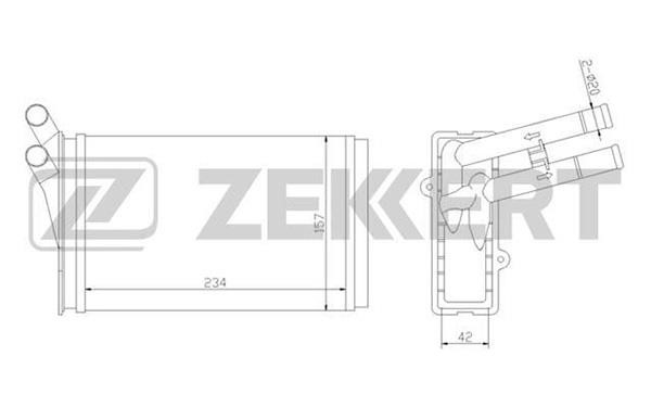Zekkert MK-5009 Heat Exchanger, interior heating MK5009