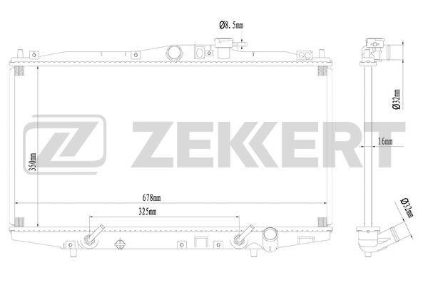 Zekkert MK-1589 Radiator, engine cooling MK1589