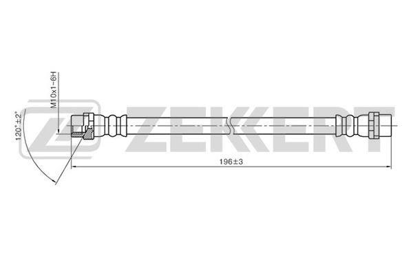 Zekkert BS-9257 Brake Hose BS9257