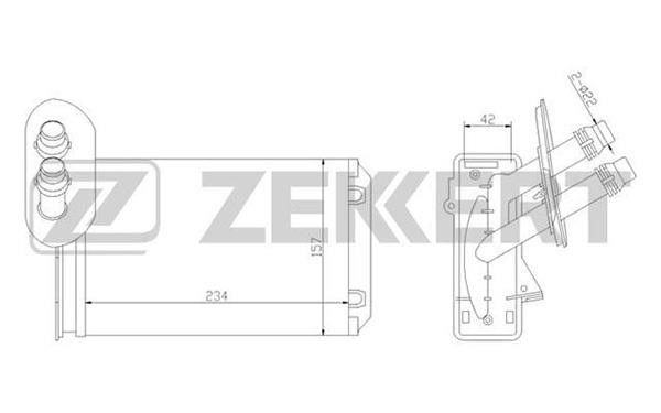 Zekkert MK-5035 Heat Exchanger, interior heating MK5035