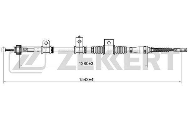 Zekkert BZ-1035 Cable, parking brake BZ1035